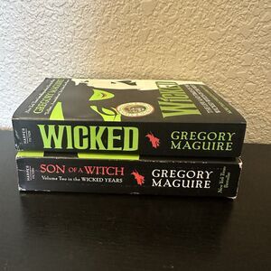 Set Of Two Wicked / Son of A Witch With Edge Painting Gregory McGuire Paperback